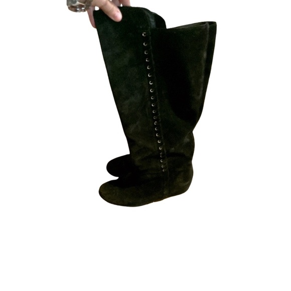 ISOLA BLACK SUEDE BOOTS SIZE 8.5 - Picture 1 of 12